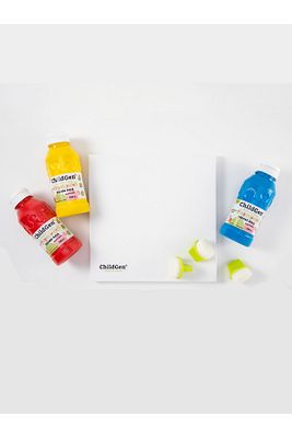 Süper Yıkanabilir 3x350 ml parmak boya ve tuval seti - ponpon ürün fotoğrafı