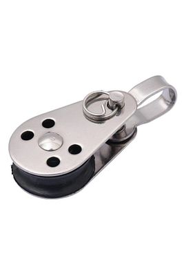 Paslanmaz Krom Tekli Makara. Tekne Güverte Makarası. 6mm ürün fotoğrafı