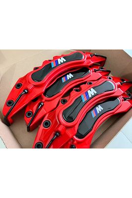 Bmw M Logolu Kırmızı Kaliper Kapağı 4 Parça ürün fotoğrafı