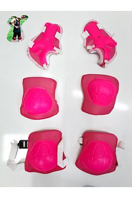 Çocuk Diz Dirsek El Koruyucu Set Güvenlik Aksesuarları Dizlik Dirseklik El Koruma 4-12 Yaş 29X19 ürün fotoğrafı