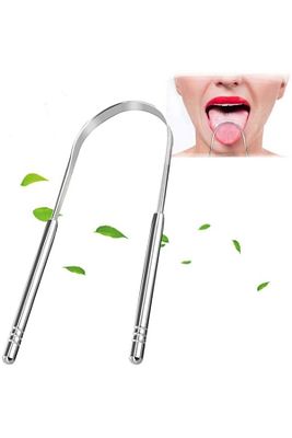 Paslanmaz Çelik Dil Temizleme Aparatı Ayurveda Yoga Dil Kazıma Çubuğu Temizleyici Kazıyıcı Sıyırıcı ürün fotoğrafı