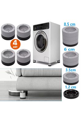 Robot Süpürge Mobilya Ayağı Ve Dolap Yükseltici Ayak Kaydırmaz Ve 3.5cm Yükseltici 4 Lü Set ürün fotoğrafı