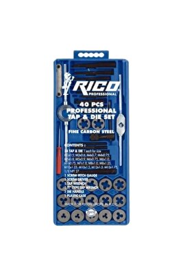 40 Parça Klavuz Pafta Seti Metrik Set Kılavuz Pafta-005-RC3240 ürün fotoğrafı