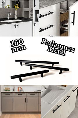 160 Mm Paslanmaz Siyah Kulp Tv Ünitesi Yatak Odası Mobilya Çekmece Vestiyer Mutfak Dolap Kulbu ürün fotoğrafı