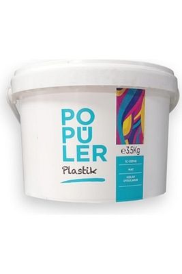 Popüler Plastik Mat Iç Cephe Boyası 3 kg Marjinal Gri ürün fotoğrafı