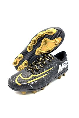 Unisex Mds Krampon 001 Siyah Altın Krampon Çim Saha Futbol Ayakkabısı ürün fotoğrafı