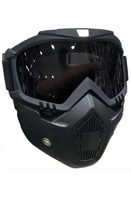 Cross Motosiklet Bisiklet Gözlüğü Açık Kask Maskesi Süngerli Bant Lastikli Jet Maske Siyah Cam ürün fotoğrafı