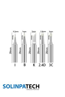 900m-t Yüksek Kalite Havya Ucu 5li Set 900m-t-k, 900m-t-ı, 900m-t-3c, 900m-t-b, 900m-t-2.4d ürün fotoğrafı