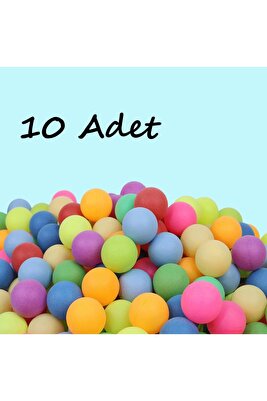 Pinpon Topu Karışık Renk 10 Adet Masa Tenisi Topu ürün fotoğrafı
