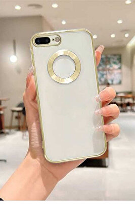 Apple Iphone 7 Plus/8 Plus Uyumlu Kamera Lens Koruyuculu Elektroliz Lazer Silikon Telefon Kılıfı ürün fotoğrafı
