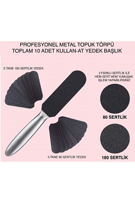 TOPUK TÖRPÜ ÇELİK BAŞLIK + 10 YEDEK UÇ İLE BİRLİKTE ürün fotoğrafı
