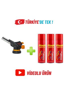 1300 Derece Profesyonel Pürmüz Çakmak Ws-509c Kafa Çakmak 3 Adet Flash Gaz Hediye ürün fotoğrafı
