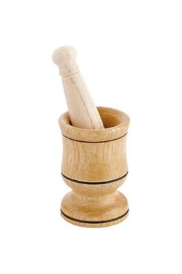 Elizan Ahşap Havan Sarımsak Ezici Dövücü ürün fotoğrafı