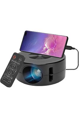 1080P Mini Projektör, Zengin Arayüzü Ve Dahili Hoparlörlü Taşınabilir Film Projektörü ürün fotoğrafı