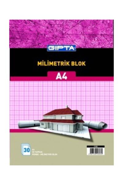 Millimetric Wire Stitched Bristol Cover Block Pink A4 30 Sheets
