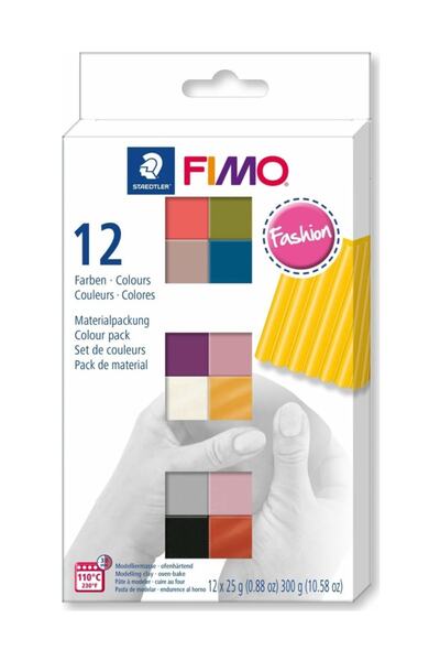 Fimo Soft Polymer Clay Set 25 Gr X 12 Colors Natural Colors