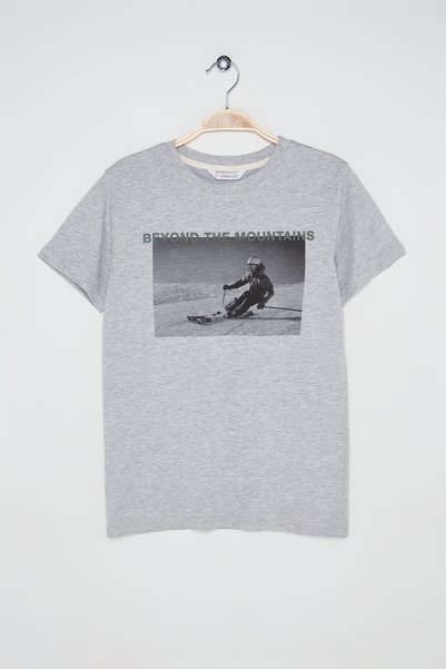 Boy's Metal Gray T-Shirt