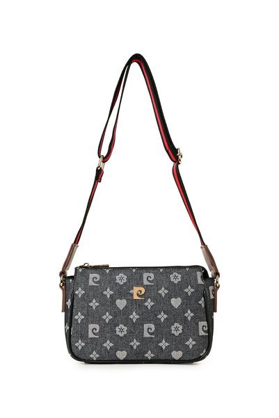Black Denim Women's Crossbody Bag 05Po22Y1539