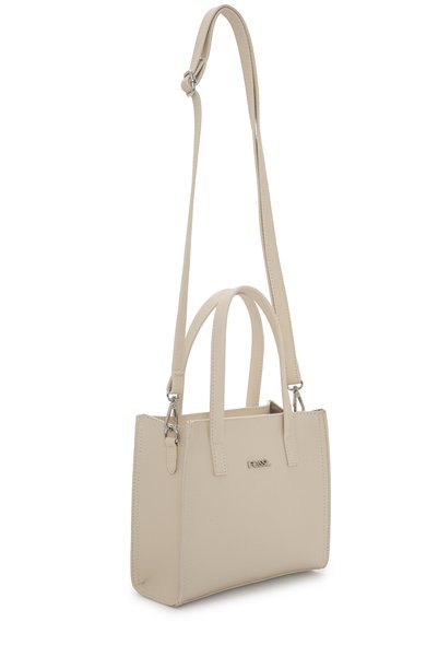 Beige Women's Hand and Crossbody Shoulder Bag 05FO25K5090
