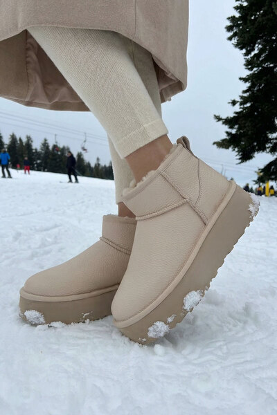 Beige Women's Boots & Booties 19761