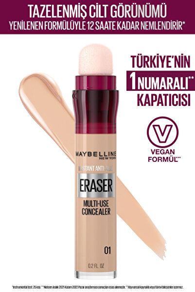 Instant Anti Age Eraser коректор 01 Light - коректор што ги покрива несовршеностите и ги крие темните кругови