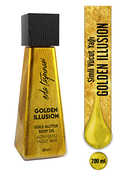 Масло за тело со сјај Golden Illusion – златен сјај и изглед на сјајна кожа 200 ml