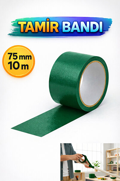 Зелена лента за поправка 75 mm x 10 mt повеќенаменска, силно леплива, водоотпорна лента за поправка и изолација