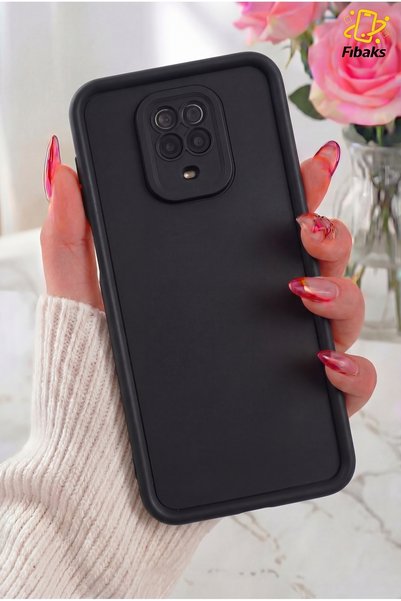 Redmi Note 9 Pro/9S Case with Camera Protection, Soft Textured, Shock-Absorbing Black Silicone Cover