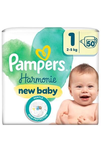 Pampers Harmonie пелени за бебиња број 1, 50 парчиња