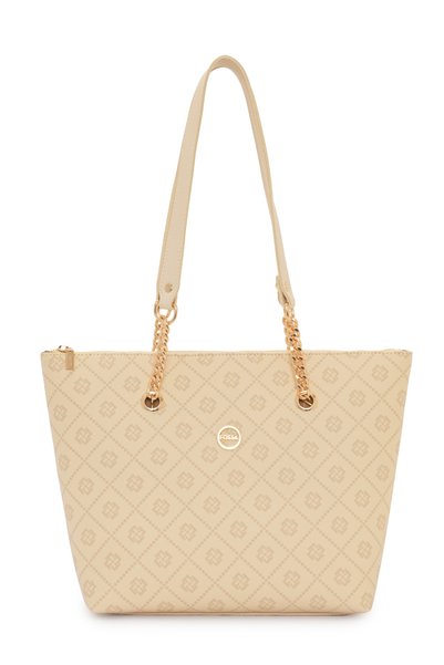Beige Women's Handbag and Shoulder Bag 05Fo26Y5111