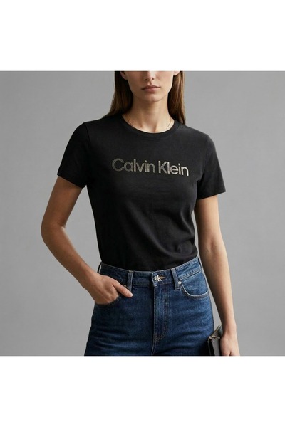 SS CLASSIC FOIL TEE Women's Black T-Shirt