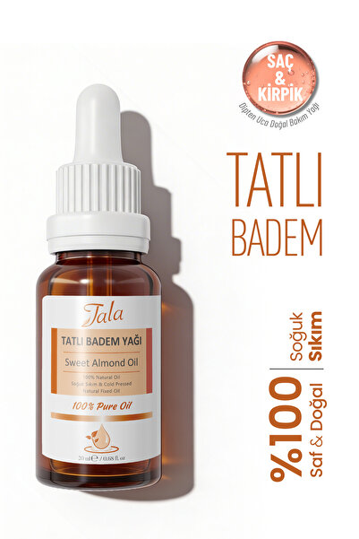 Масло од сладок бадем, 100% чисто и природно, ладно цедено, 20 Ml