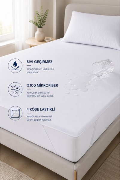 Microfiber Water Liquid Proof Corner Elastic Mattress Protector Sheet Single Double Size Baby Playpen Mattress Protector