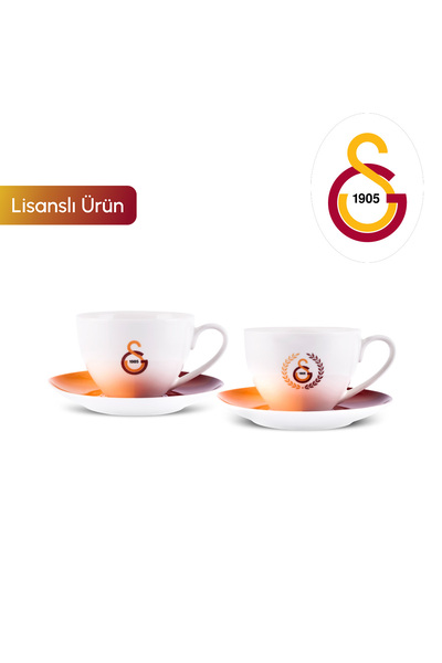 x Galatasaray лиценциран сет за чај за 2 лица 220 ml