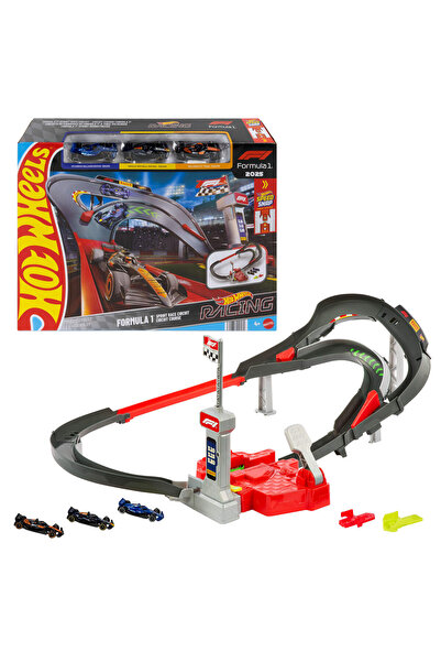 Yarışları™ Formula 1® основна тркачка патека и 3 метални играчки автомобили во размер 1:64 JNN32