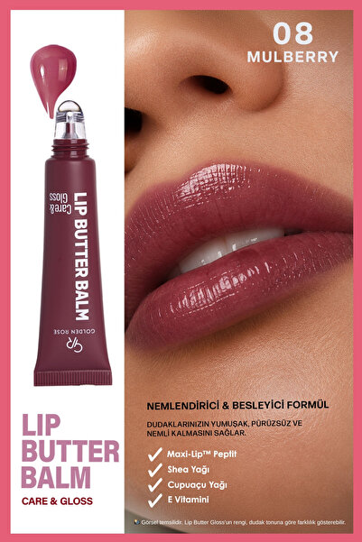 Lip Butter Balm Care&Gloss - 08 Mulberry - сјај за усни во боја