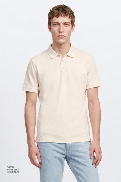 100% Cotton Regular Fit Normal Cut Polo Neck T-Shirt