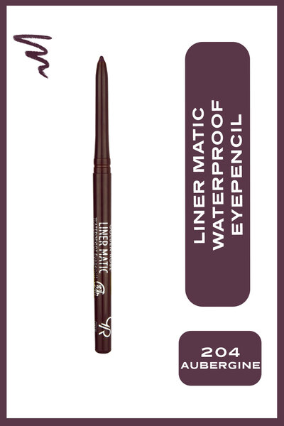 Liner Matic водоотпорен молив за очи бр: 204 Aubergine - молив за очи на извлекување
