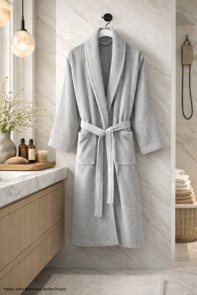 Premium Cotton Unisex Bathrobe - Soft-Textured Quick-Drying Vibrant-Colored Bathrobe
