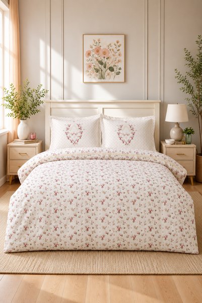 Sonya Single Duvet Cover Set Green