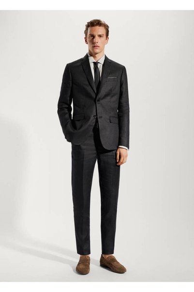 Black Men's Blazer Jacket 57020027