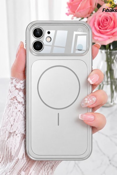 iPhone 11 Case 17 Pro Max Converter (Case Won'T Fit if Lens Protections on Your Device Are Not Removed) Magsafe Camera Lens Protection Glass Converter Silver