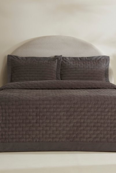Gilda Double Bedspread Set Gray