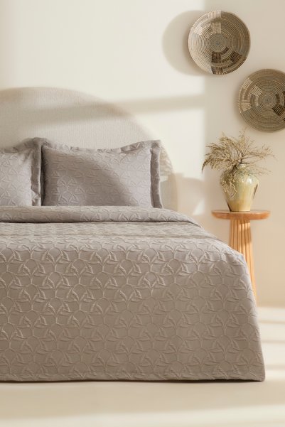 Hempton Double Bedspread Gray