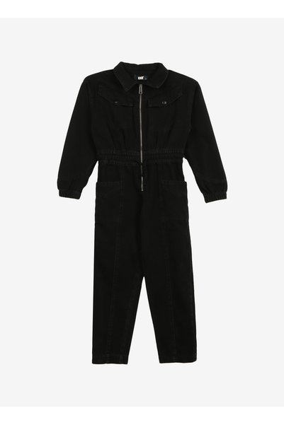 Black Girl's Jumpsuit C3Wg-Tlm01