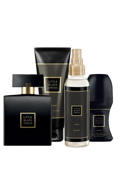 Little Black Dress Women's Perfume Lotion Rollon and Body Spray Set