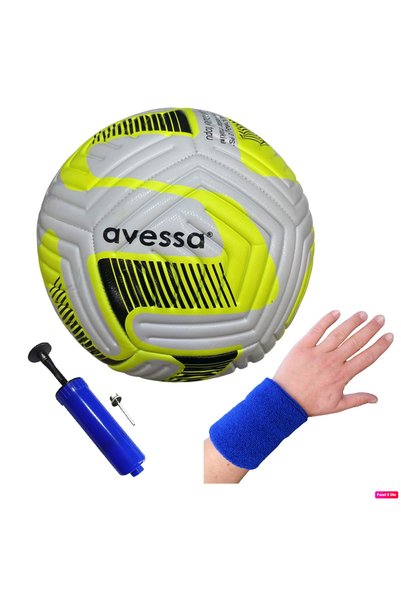 FT-900 4 Liner 420 Gr No:5 Football Match Ball Medium Hardness Astroturf Ball + Pump + Bracelet