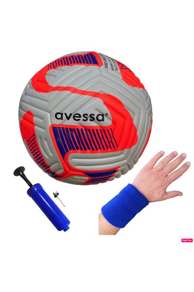 FT-900 4 Liner 420 Gr No:5 Football Match Ball Medium Hardness Astroturf Ball + Pump + Bracelet