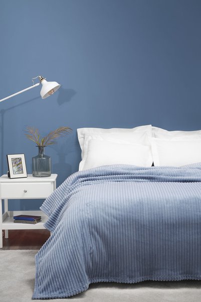 Joena Indigo Double Blanket