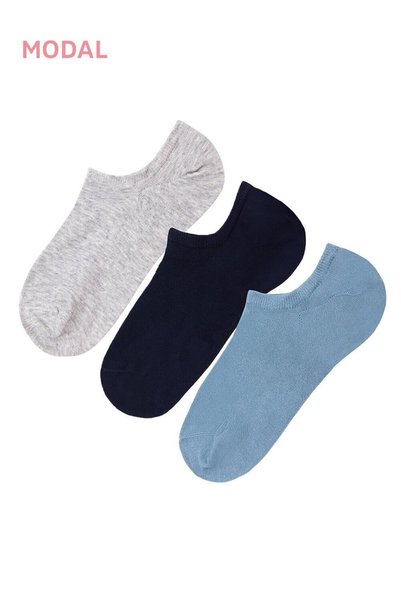 Invisible 3-Piece Modal Sneaker Socks
